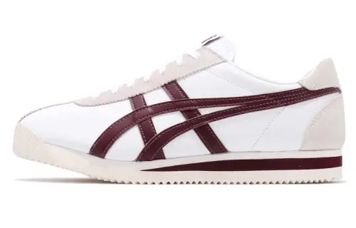 Onitsuka Tiger Corsair Comfortable Slip Resistant Abrasion Resistant Low top Casual Running Shoes Unisex White Red