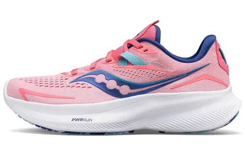 Saucony Ride 15 Running Shoes Women's Low Top Pink/Blue/White