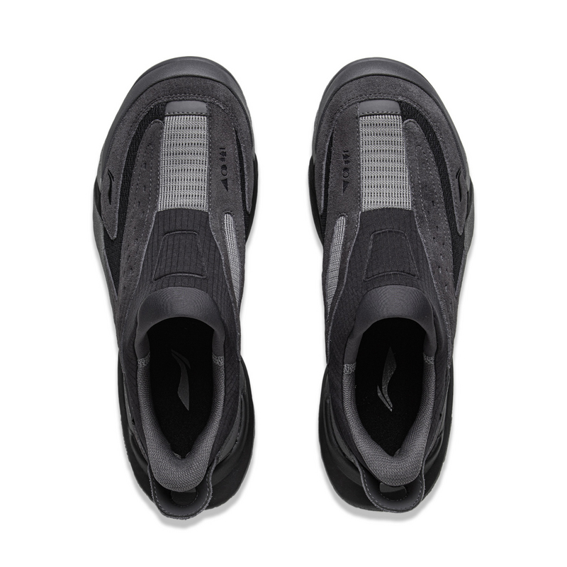 Li Ning Outdoor CF Tracing Cushioning Rebound Low top Outdoor Shoes Unisex Gray Black