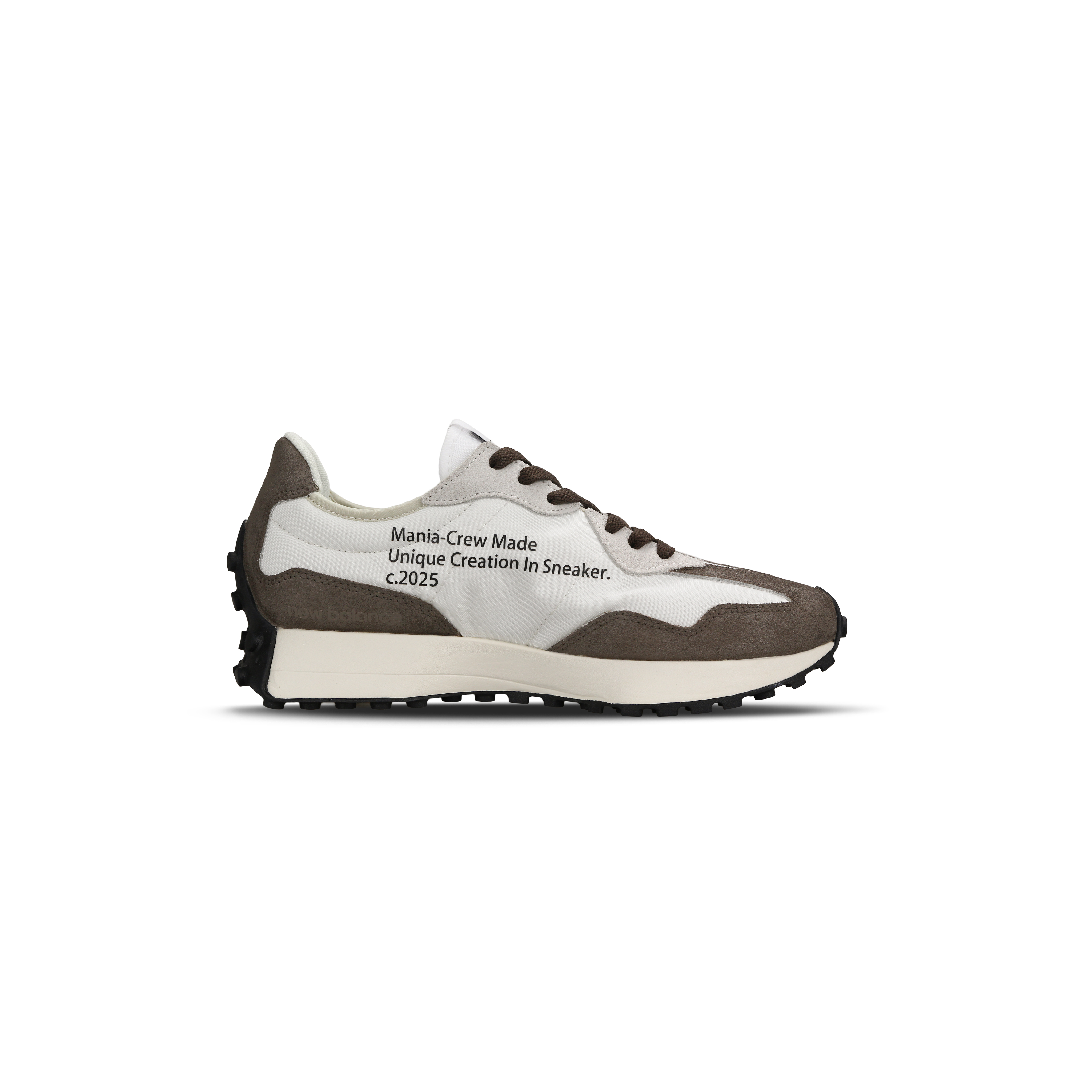 New Balance NB 327 Cushioning, Wear Resistant Low top Running Shoes Unisex Black White Brown