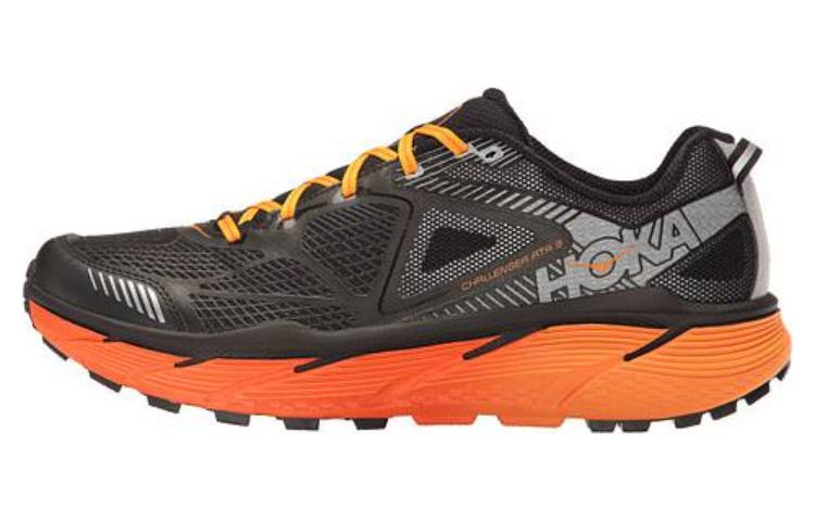 HOKA ONE ONE Fabric Cushioning Slip Resistant Abrasion Resistant Low top Running Shoes Unisex Black