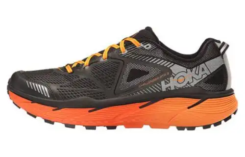 HOKA ONE ONE Fabric Cushioning Slip Resistant Abrasion Resistant Low top Running Shoes Unisex Black