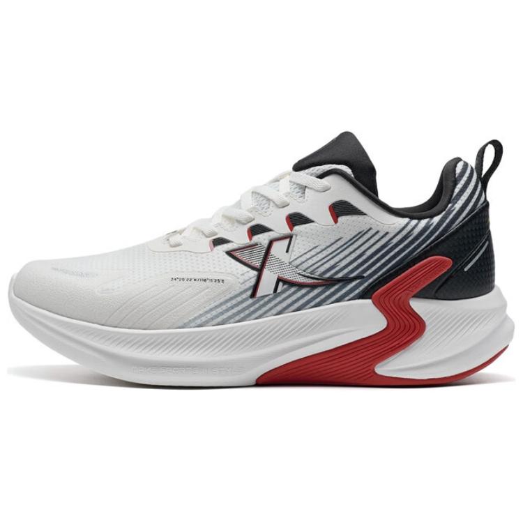 XTEP Cushioning Breathable Low top Running Shoes Men’s White Black Red