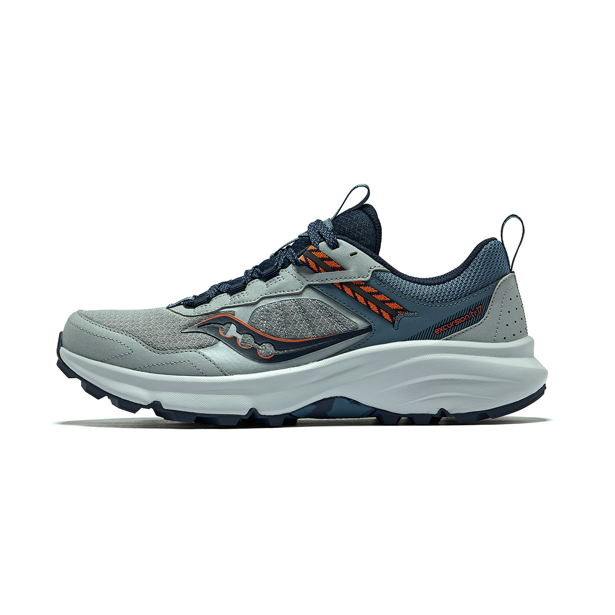 Saucony Excursion TR Hiking 17 Comfortable Slip Resistant Low top Running Shoes Men’s Gray Blue