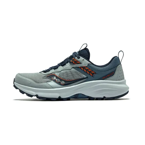 Saucony Excursion TR Hiking 17 Comfortable Slip Resistant Low top Running Shoes Men's Gray Blue