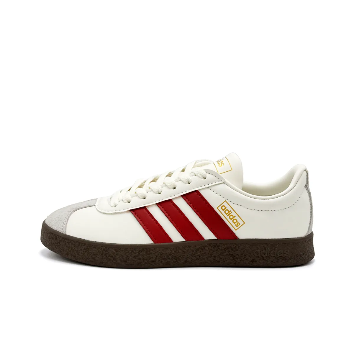 Adidas VL COURT 2.0 Classic Flame Cream Abrasion Resistant Low top German Army Trainers Unisex White