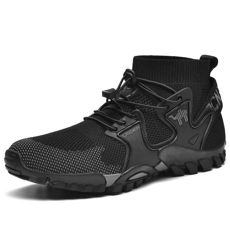 LINGHANGLUOTUO Slip Resistant And Breathable Coverage High top Outdoor Shoes Men’s