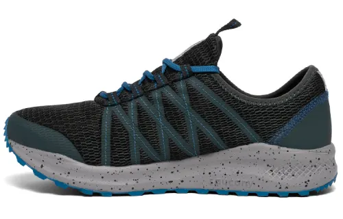 Saucony Running Shoes Men's Low Top Black Dark Blue