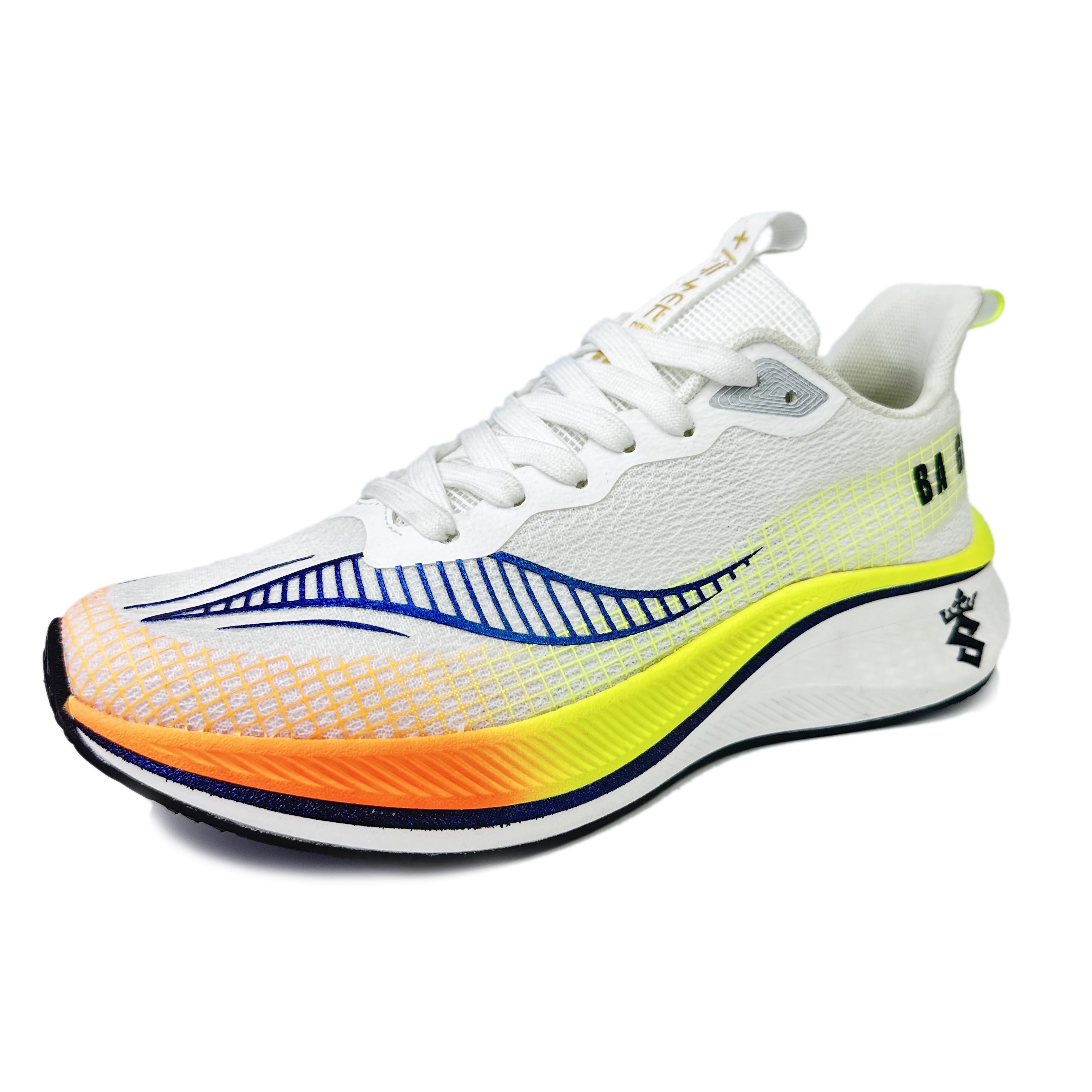 BAGE Running Shoes Unisex White Neon