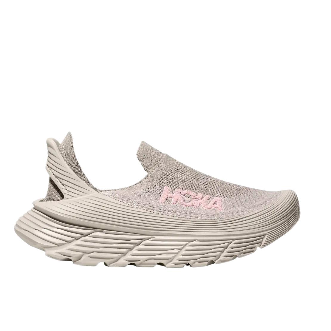 HOKA ONE ONE Polyester Abrasion Resistant Breathable Low top Casual City Commuting Running Shoes Unisex Light Brown