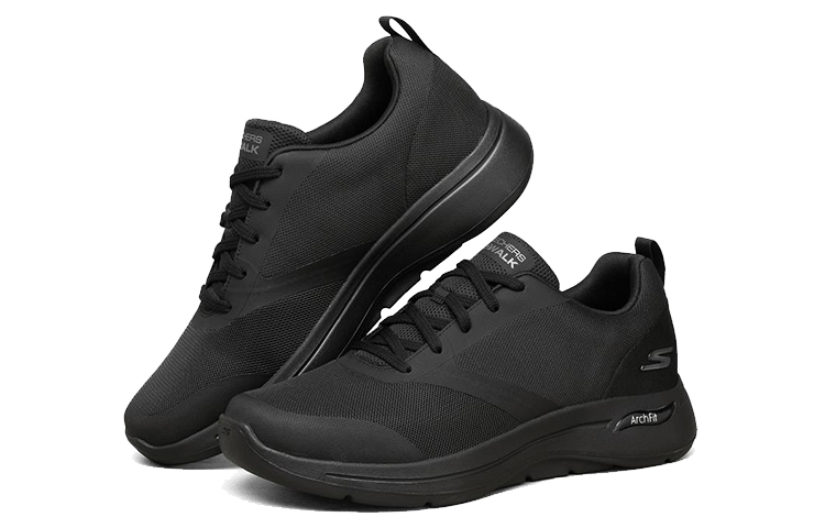 Мужские кроссовки Skechers GO WALK Lite Arch Fit (черные) — фото 3