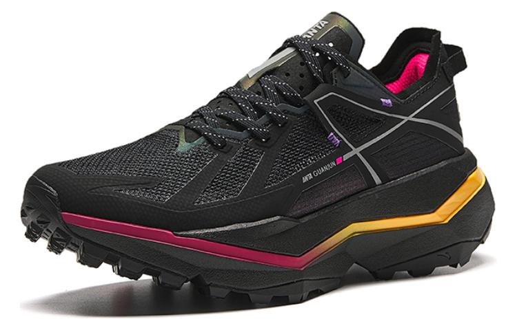 Anta Champion All Weather Series Versatile Cushioning Slip Resistant Low top Outdoor Shoes Women’s Black Yellow