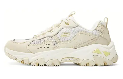 Skechers Abrasion Resistant Breathable Height Increasing Low top Chunky Sneakers Women's White