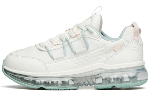 Anta Abrasion Resistant Low top Running Shoes Women's White Green