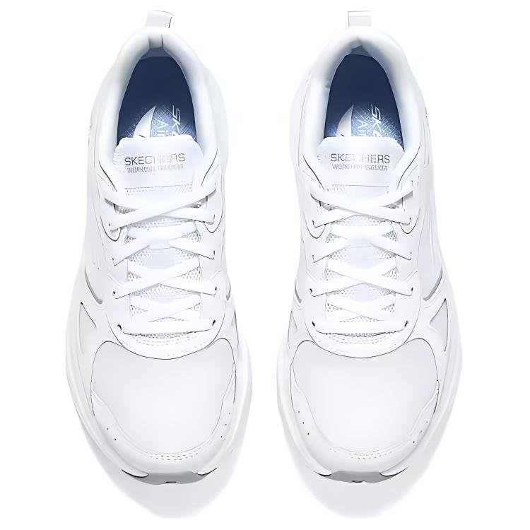 Skechers Cushioning, Wear Resistant Low top Running Shoes Women’s White Silver