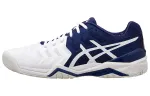 ASICS Sports Abrasion Resistant Low top Running Shoes Men's White Blue