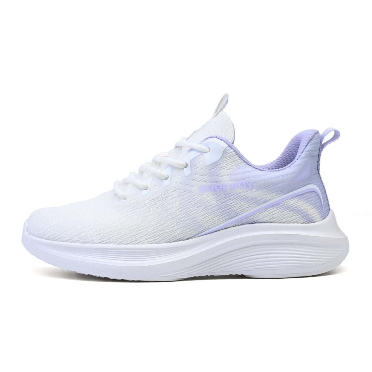 DEERWAY Low top Running Shoes Women’s White Purple