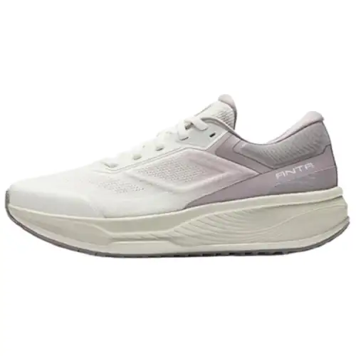 Anta Shen Xing 12 Cushioning Lightweight Low top Training Running Shoes Women's Ivory White Magic Carpet Gray