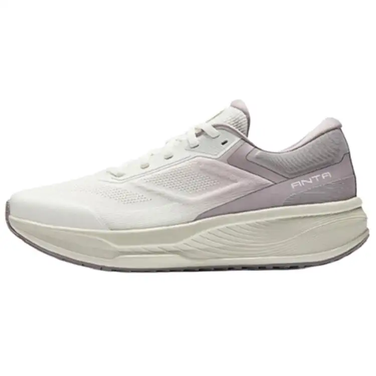 Anta Shen Xing 12 Cushioning Lightweight Low top Training Running Shoes Women's Ivory White Magic Carpet Gray