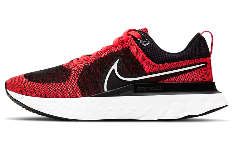 Nike React Infinity Run Flyknit 2 Black Bright Crimson