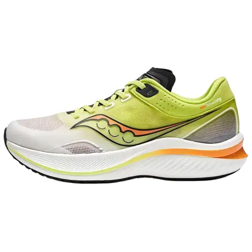 Saucony Slay Full Speed Fabric Slip Resistant Coverage Rebound Low top Training Running Shoes Unisex White Black Yellow