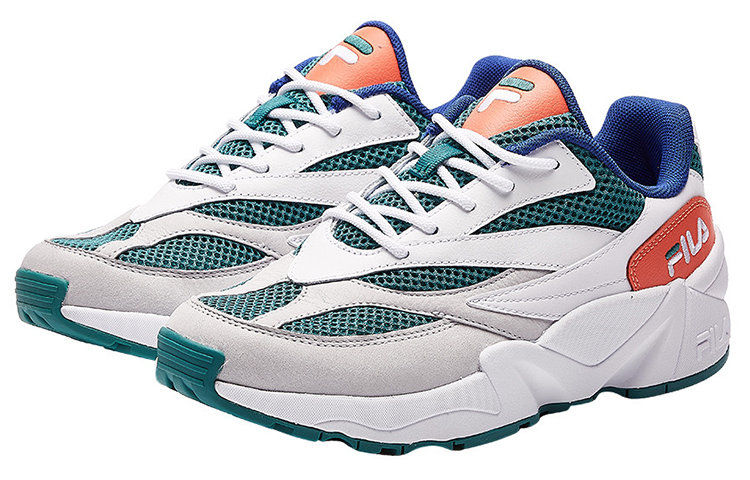 FILA FUSION Comfortable Textile, Synthetic Leather Low top Shoe Women’s White Green