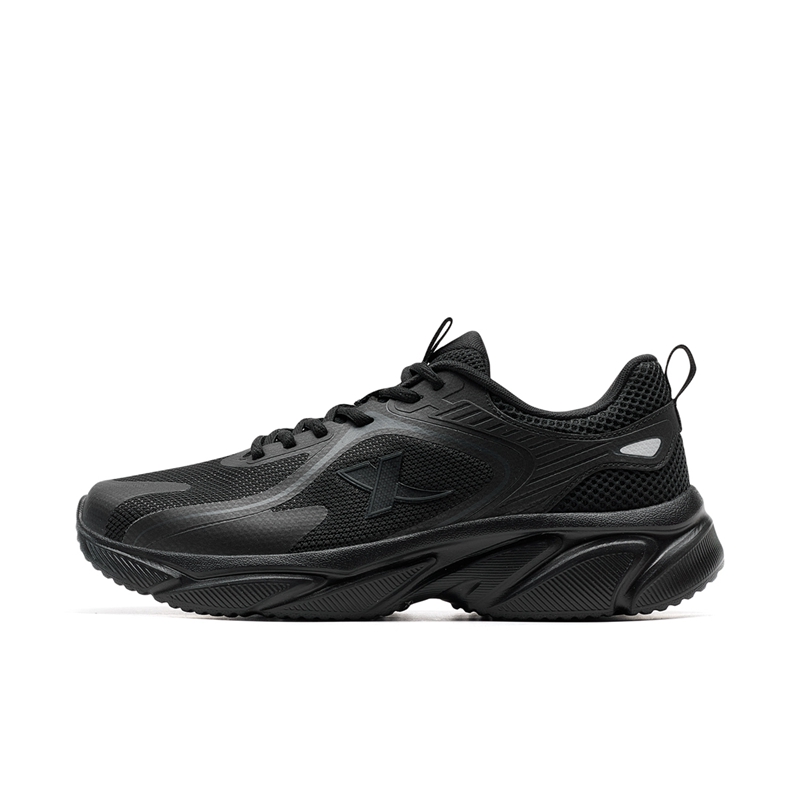 XTEP Cushioning Breathable Lightweight Low top Casual City Commuting Running Shoes Men’s Black