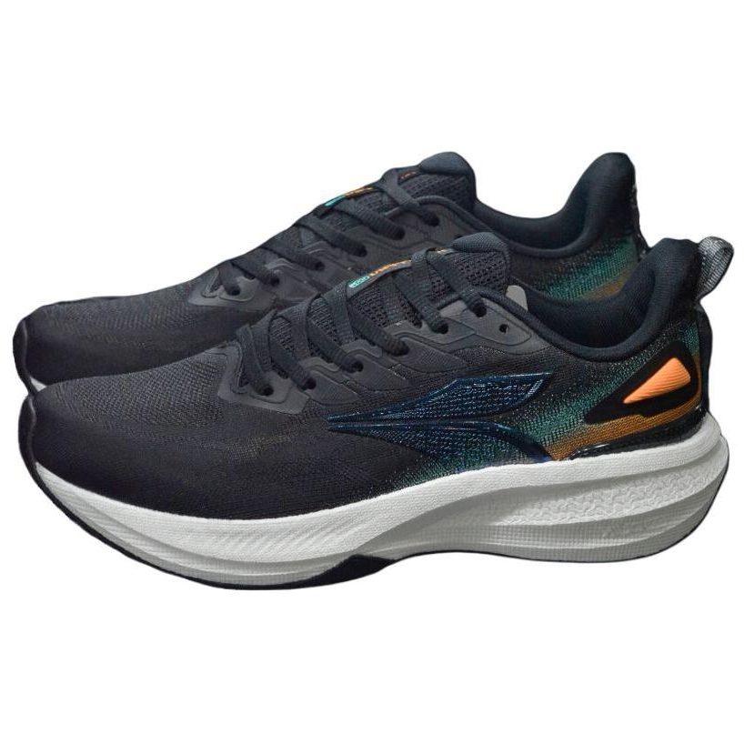 361° Slip Resistant Abrasion Resistant Low top Running Shoes Men’s Black Orange