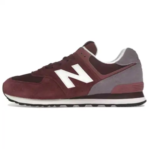New Balance 574 Burgundy Purple Suede
