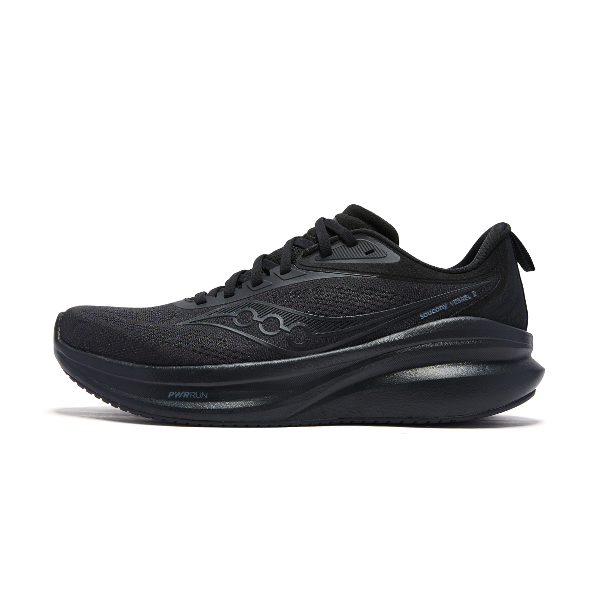 Saucony VESSEL Vite 2 Slip Resistant Abrasion Resistant Low top Physical Fitness Test & Exam Running Shoes Unisex Black
