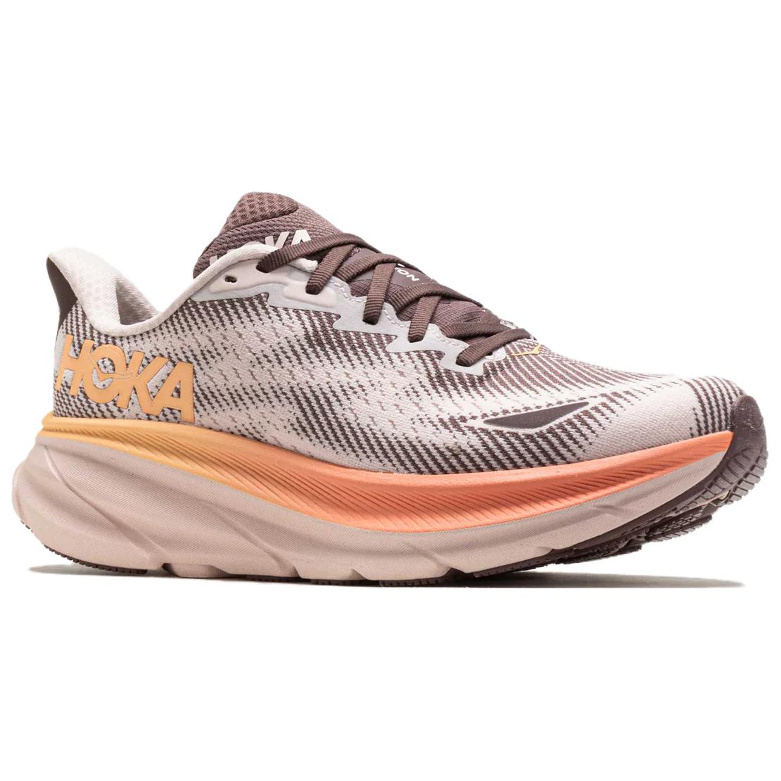 HOKA ONE ONE Clifton 9 Synthetic Leather, Textile Slip Resistant Abrasion Resistant Low top Running Shoes Women’s Pink