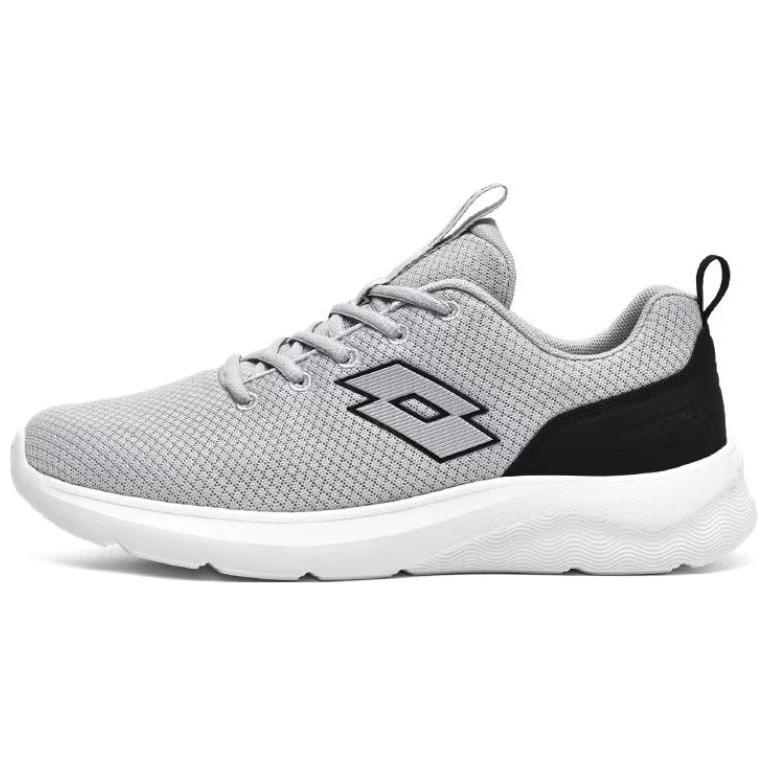 LOTTO Fabric Slip Resistant Abrasion Resistant Low top Running Shoes Unisex Gray