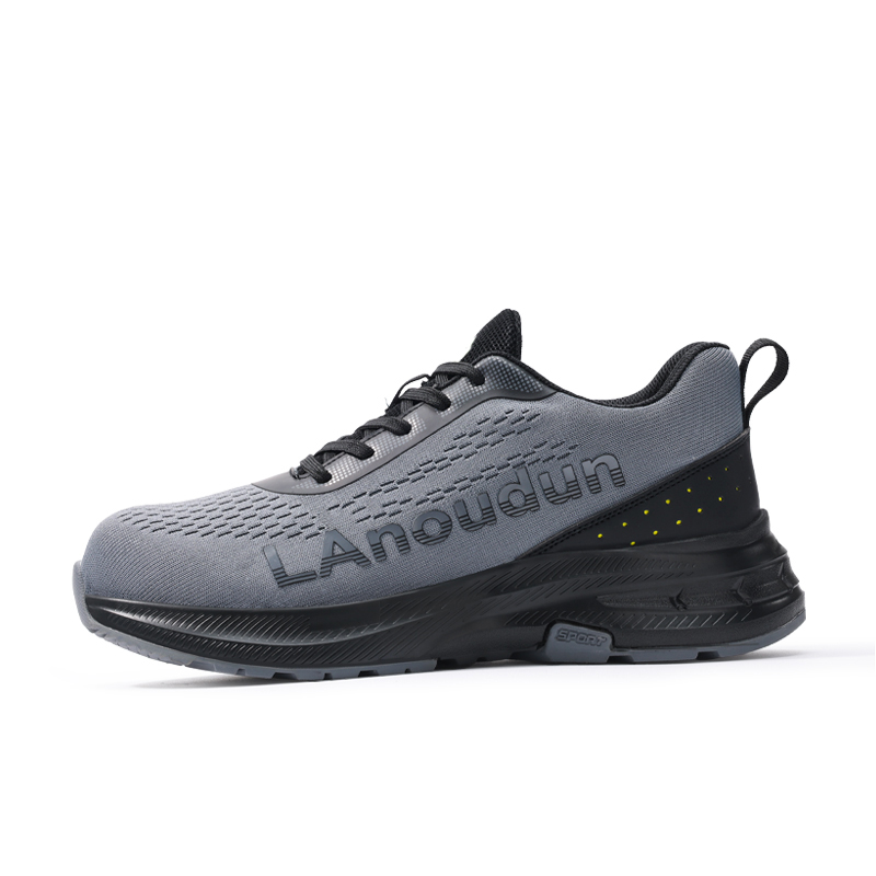 LANOUDUN Cushioning Breathable Impact Resistant Low top Outdoor Shoes Men’s Gray