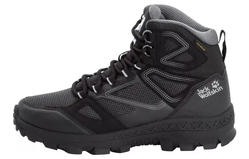 Jack Wolfskin Leather Slip Resistant Abrasion Resistant High top Outdoor Shoes Women's