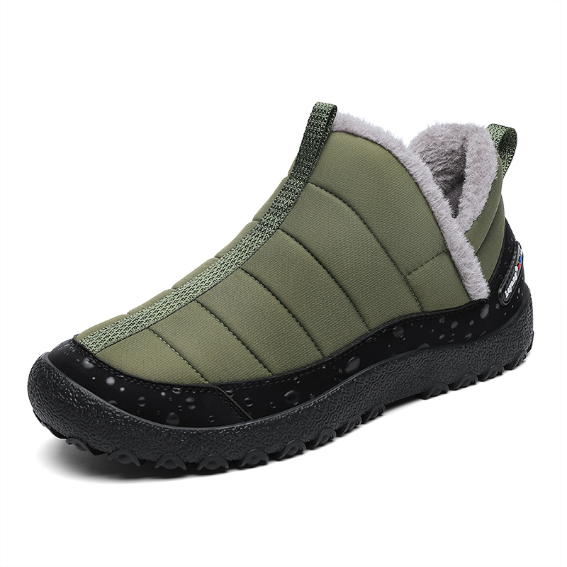Leyang Fleece Lined Comfortable Outdoor Shoes Men’s Khaki