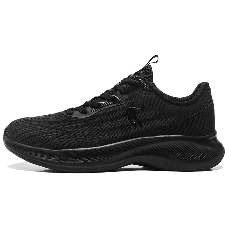 QIAODAN Slip Resistant Abrasion Resistant Low top Casual Running Shoes Men’s Black