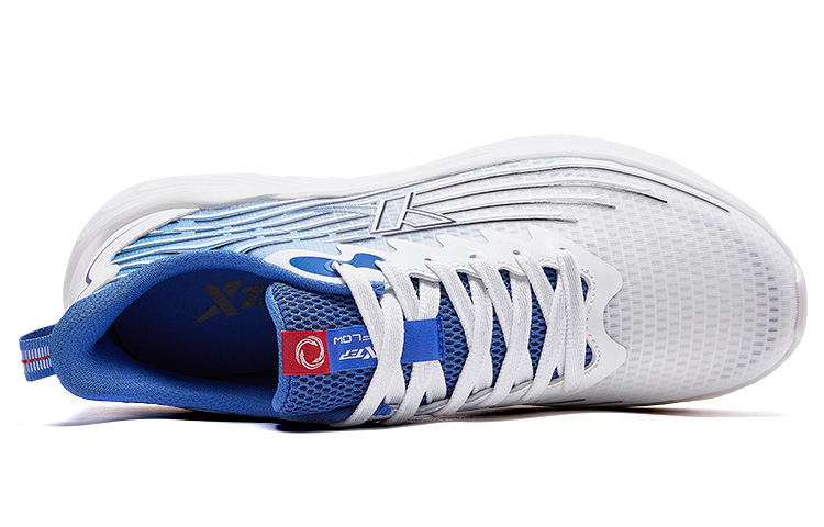 XTEP Abrasion Resistant, Breathable, Lightweight Low top Running Shoes Men’s Blue White
