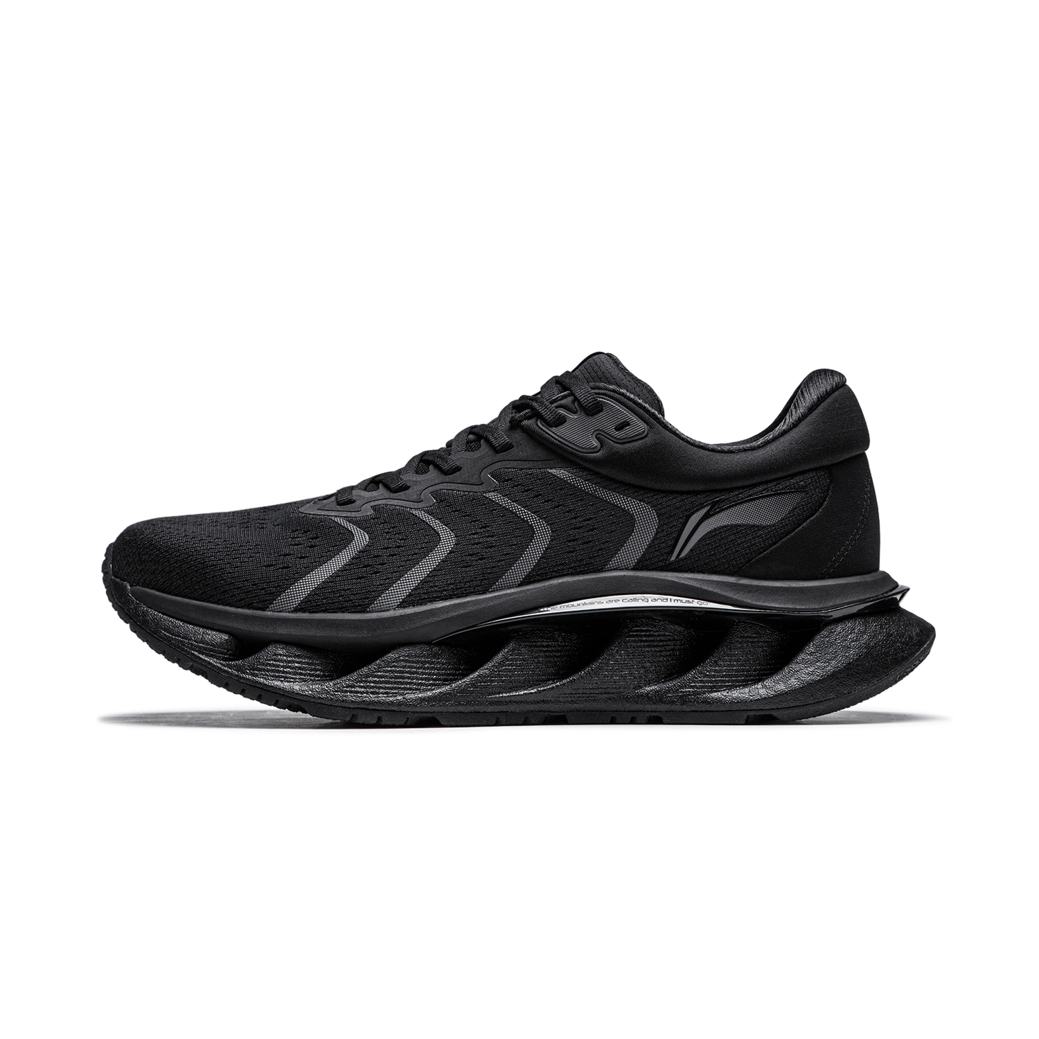 Li Ning Cushioning, Wear Resistant Low top Running Shoes Men’s Black