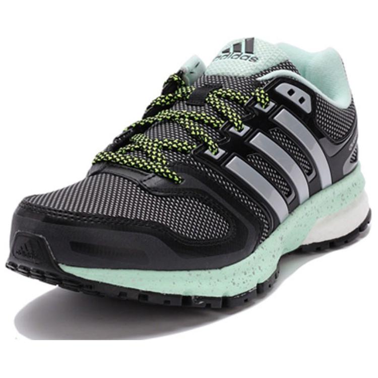 Adidas Slip Resistant Abrasion Resistant Low top Running Shoes Women’s Black Cyan