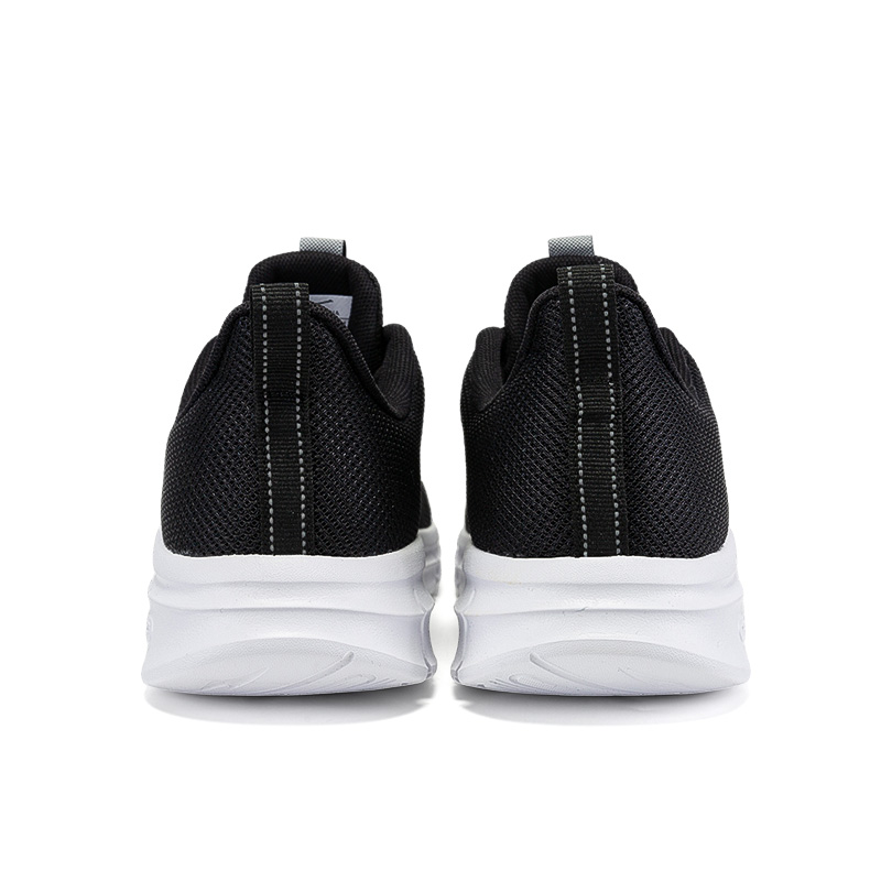 Erke Lightweight Rebound Low top Casual Running Shoes Men’s Black White