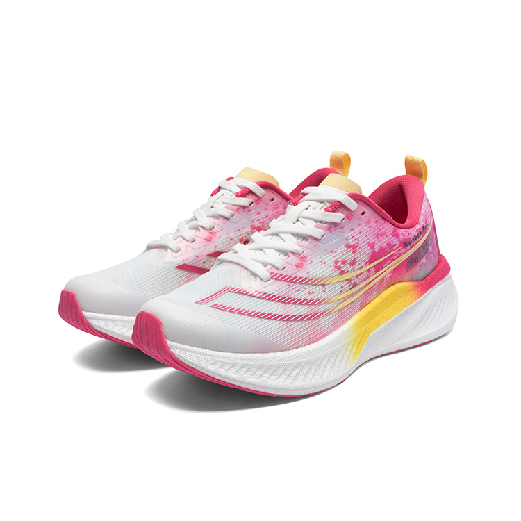 LPMX Running Shoes Women’s Low Top White Peach Red