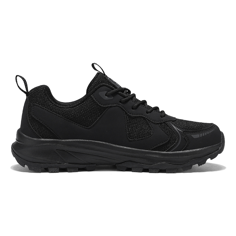 Binary Cushioning Rebound Lightweight Breathable Slip Resistant Low top Outdoor Shoes Men’s Black