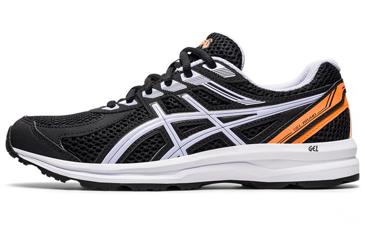 ASICS Gel Braid Running Shoes Women's Low Top Black/White/Orange
