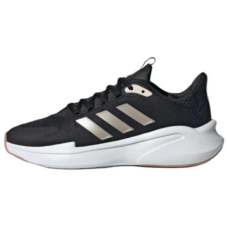 Adidas Alphaedge+ Slip Resistant Abrasion Resistant Low top Casual Running Shoes Women's Black Gold