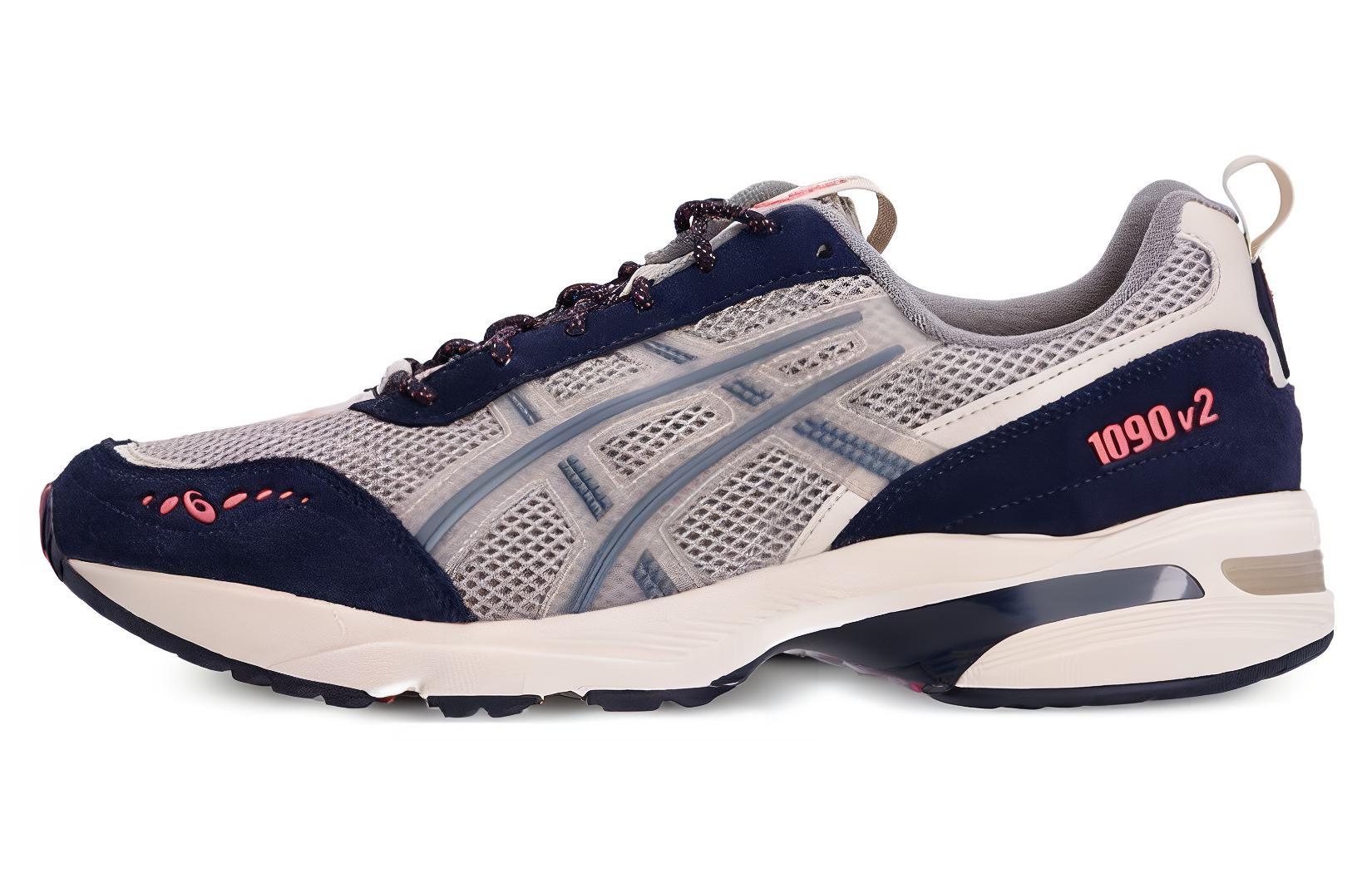 Asics Gel 1090 V2 Cushioning Low top Running Shoes Men's Gray Blue