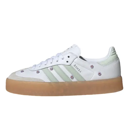 Sambae Wmns Adidas Originals 'Cloud White Linen Green Gum' Women's