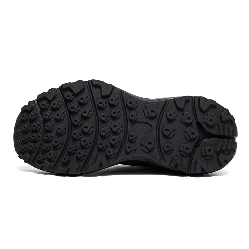 JINLAIKE Cushioning Abrasion Resistant Breathable Low top Outdoor Shoes Unisex Gray Black