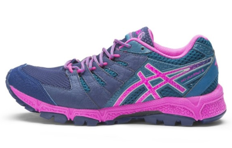 ASICS Gel Fujiattack 4 Running Shoes Women's Low Top Blue/Pink