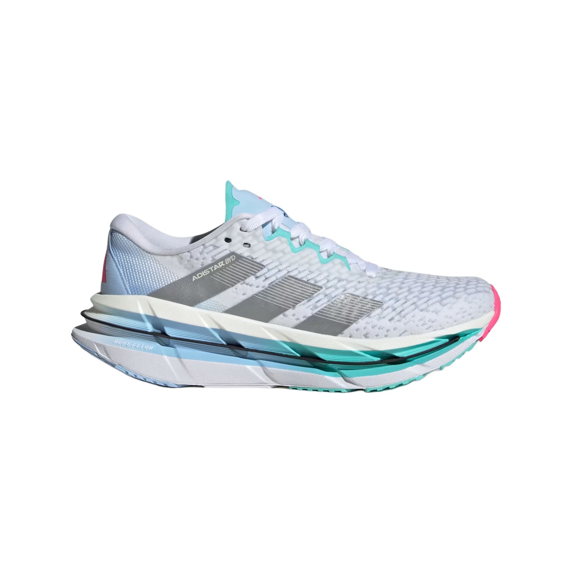 Adidas Adistar Byd Cloud White Silver Metallic Flash Aqua Women’s