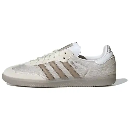 Adidas Originals SAMBA OG Low top Skateboard Shoes Unisex Silver Beige Brown